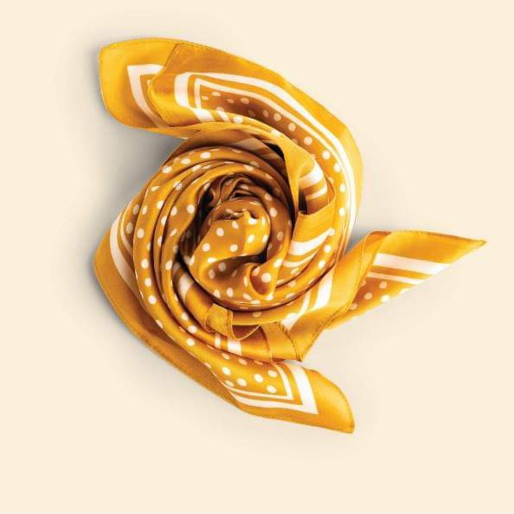 Silky Yellow Scarf